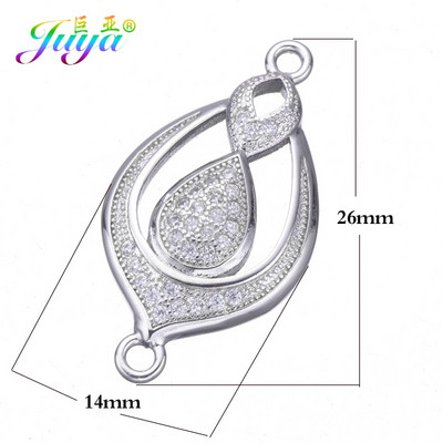 Juya DIY, bijuterii de modă, descoperiri, 2 bucle, creative, rotunde, flori de trandafir, conectori, accesorii pentru brățară, cercei, lucrați manual