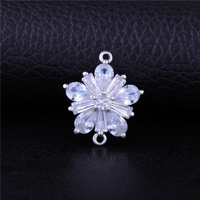 Juya DIY, bijuterii de modă, descoperiri, 2 bucle, creative, rotunde, flori de trandafir, conectori, accesorii pentru brățară, cercei, lucrați manual