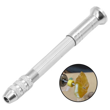 Jewelry Craft Hand Pin Hole Drill Rotary Jewelers Burs Drilling Chuck Clamp 0,5-3,2mm Mini Precise Hand Twist Drill Drill Screw DIY