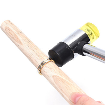 Бижутерски гумен чук Чук с дървен пръстен Дорник Оразмерител Регулатор на размера Инструменти за ремонт Комплект за изработка на бижута