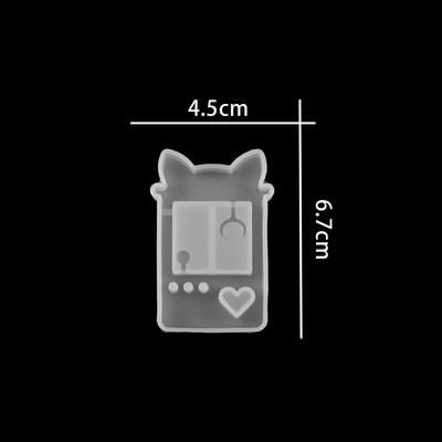 Kawaii Shaker szilikon forma UV epoxigyanta formák játékkonzol Cat Paw Star barkácsolás kulcstartó medál ékszer készítési kellékeihez