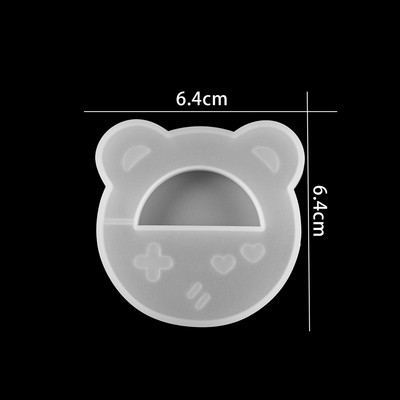 Kawaii Shaker szilikon forma UV epoxigyanta formák játékkonzol Cat Paw Star barkácsolás kulcstartó medál ékszer készítési kellékeihez