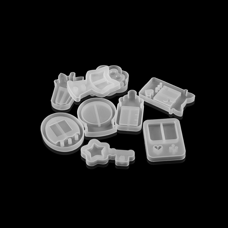 Kawaii Shaker szilikon forma UV epoxigyanta formák játékkonzol Cat Paw Star barkácsolás kulcstartó medál ékszer készítési kellékeihez