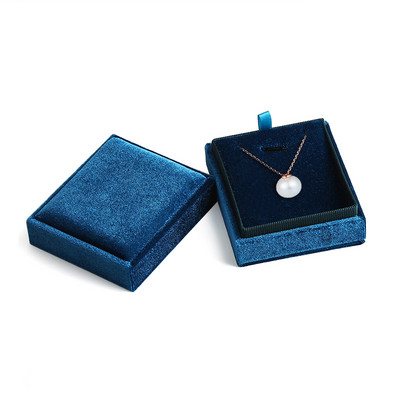 Logo Kohandatud Uus toode Ruudukujuline sametne ehtekarbi kõrvarõnga ripatskarbi näidikuhoidik koos eemaldatava kaanega sõrmusekarbi hoidjaga