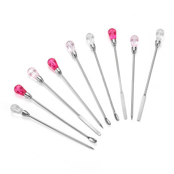 Κιτ εργαλείων κατασκευής ροζ κοσμημάτων 6 στυλ Στρογγυλή μύτη Πένσα πλαϊνή τσιμπίδα Mix Needle Spoon Tool for DIY Εργαλείο κεντήματος κατασκευής κοσμημάτων