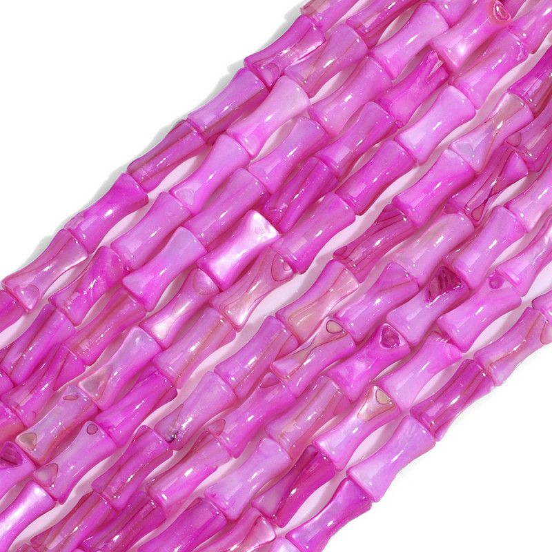 Bambusov zglob u obliku školjke Perle prirodne slatkovodne školjke Perle obojene ruže od sedefa Perle za ljeto Nakit Dodaci DIY