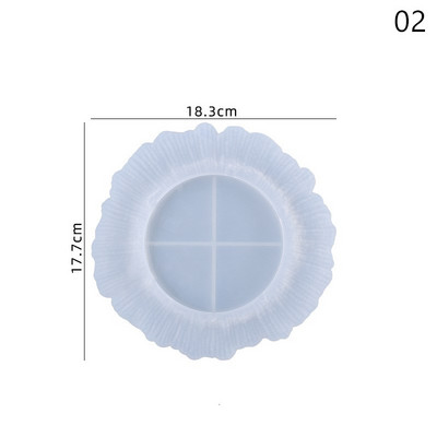 Направи си сам Кристално огледало Силиконова форма Неправилна чиния с плодове Тава за съдове Чаша Мат Форми за отливане Декорация на дома Занаятчийски смола Арт мухъл