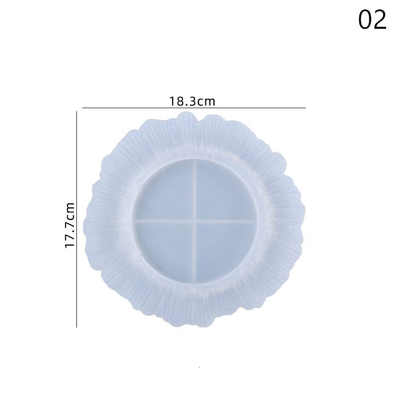 Направи си сам Кристално огледало Силиконова форма Неправилна чиния с плодове Тава за съдове Чаша Мат Форми за отливане Декорация на дома Занаятчийски смола Арт мухъл