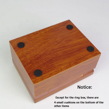 1 бр. Творчески дървен пръстен с висулка Кутия за бижута Органайзер Колие Гривна Калъф за съхранение Опаковка на магазин за бижута Подаръчна кутия