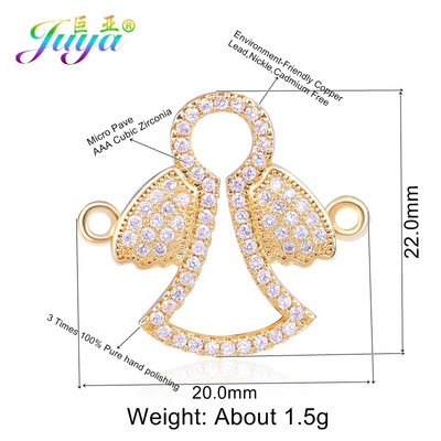 Juya DIY Κοσμήματα Εξαρτήματα Χειροποίητα Γούρια Mama Girl Angel Connectors Αξεσουάρ για βραχιόλι Υλικό κατασκευής κολιέ
