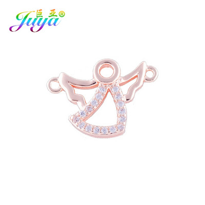 Juya DIY Κοσμήματα Εξαρτήματα Χειροποίητα Γούρια Mama Girl Angel Connectors Αξεσουάρ για βραχιόλι Υλικό κατασκευής κολιέ