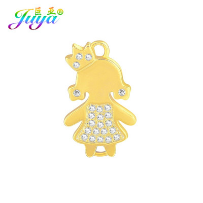 Juya DIY Κοσμήματα Εξαρτήματα Χειροποίητα Γούρια Mama Girl Angel Connectors Αξεσουάρ για βραχιόλι Υλικό κατασκευής κολιέ