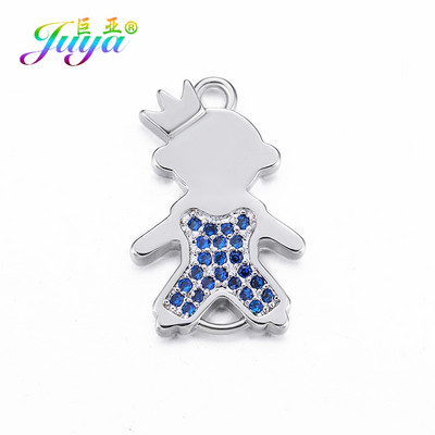 Juya DIY Κοσμήματα Εξαρτήματα Χειροποίητα Γούρια Mama Girl Angel Connectors Αξεσουάρ για βραχιόλι Υλικό κατασκευής κολιέ