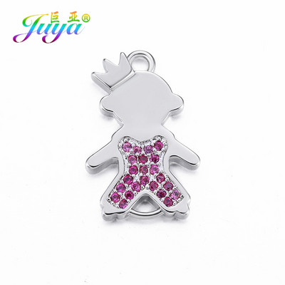 Juya DIY Κοσμήματα Εξαρτήματα Χειροποίητα Γούρια Mama Girl Angel Connectors Αξεσουάρ για βραχιόλι Υλικό κατασκευής κολιέ