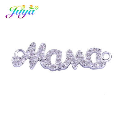Juya DIY Κοσμήματα Εξαρτήματα Χειροποίητα Γούρια Mama Girl Angel Connectors Αξεσουάρ για βραχιόλι Υλικό κατασκευής κολιέ