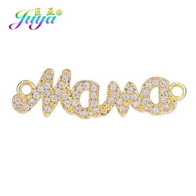 Juya DIY Κοσμήματα Εξαρτήματα Χειροποίητα Γούρια Mama Girl Angel Connectors Αξεσουάρ για βραχιόλι Υλικό κατασκευής κολιέ