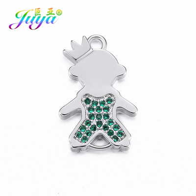 Juya DIY Κοσμήματα Εξαρτήματα Χειροποίητα Γούρια Mama Girl Angel Connectors Αξεσουάρ για βραχιόλι Υλικό κατασκευής κολιέ