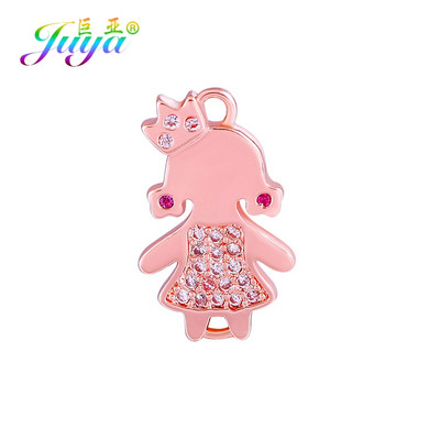 Juya DIY Κοσμήματα Εξαρτήματα Χειροποίητα Γούρια Mama Girl Angel Connectors Αξεσουάρ για βραχιόλι Υλικό κατασκευής κολιέ
