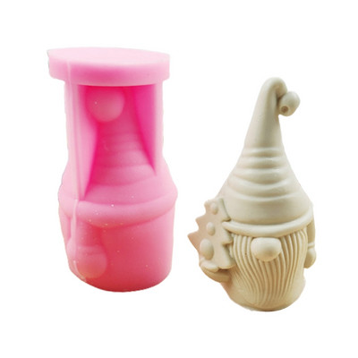 Gnomi 3D Mucegai din rășină epoxidica Aromaterapie Tencuială Săpun Mucegai din silicon Artizanat DIY Ornamente pentru casă de Crăciun Decoratiuni Instrument de turnare