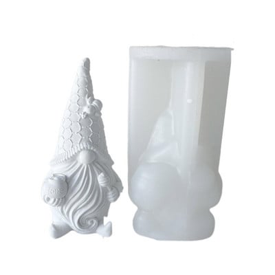Gnomi 3D Mucegai din rășină epoxidica Aromaterapie Tencuială Săpun Mucegai din silicon Artizanat DIY Ornamente pentru casă de Crăciun Decoratiuni Instrument de turnare