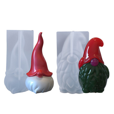 Gnomi 3D Mucegai din rășină epoxidica Aromaterapie Tencuială Săpun Mucegai din silicon Artizanat DIY Ornamente pentru casă de Crăciun Decoratiuni Instrument de turnare