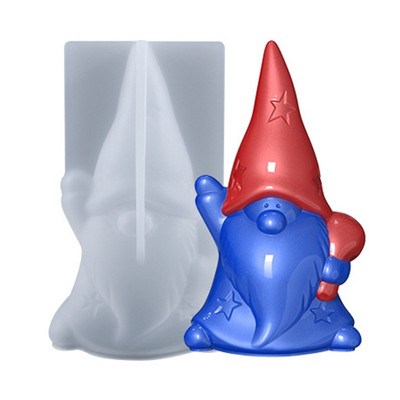 Gnomi 3D Mucegai din rășină epoxidica Aromaterapie Tencuială Săpun Mucegai din silicon Artizanat DIY Ornamente pentru casă de Crăciun Decoratiuni Instrument de turnare