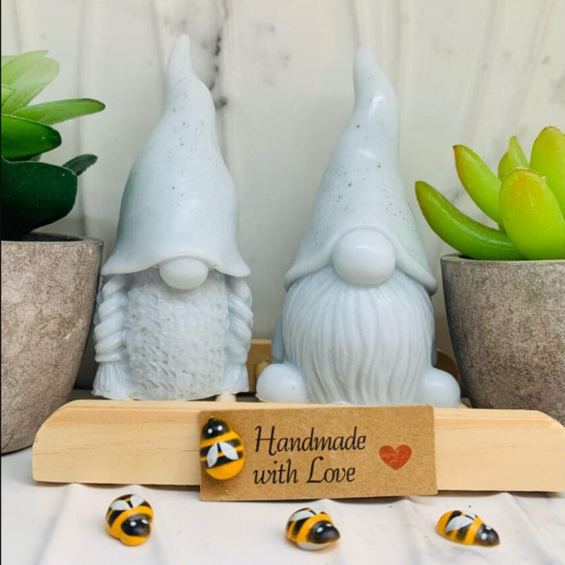 Gnomi 3D Mucegai din rășină epoxidica Aromaterapie Tencuială Săpun Mucegai din silicon Artizanat DIY Ornamente pentru casă de Crăciun Decoratiuni Instrument de turnare