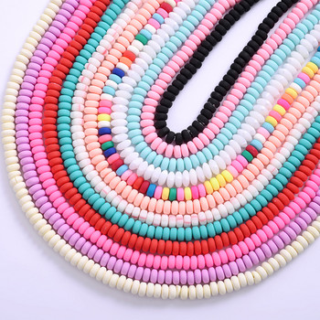 7 χιλιοστά Περίπου 100 τεμ. 11 χρωμάτων Ellipse Clay Beads Polymer Clay Spacer Loose χειροποίητες χάντρες για κολιέ Diy αξεσουάρ βραχιολιών