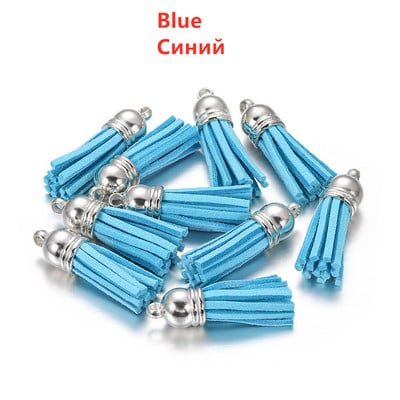 10/20/60 db 38mm-es bőr bojt rojt kulcstartó pánt ékszer szál rojt velúr bojt kulcstartó barkács ékszer kiegészítőkhöz