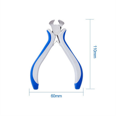 Anglies plieno papuošalų replės „pasidaryk pats“ įrankis apvalios nosies šoninės pjovimo replės Vielos pjaustytuvas Sulenktas nosies šoninis pjovimo replės papuošalų kūrimo įrankis