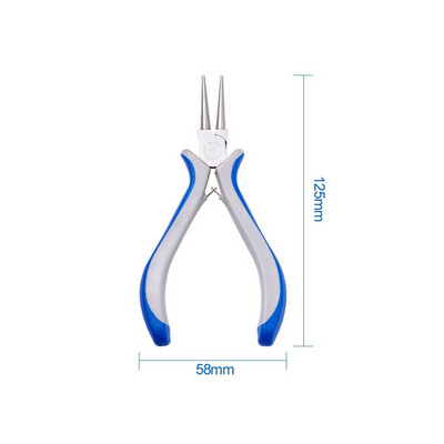 Anglies plieno papuošalų replės „pasidaryk pats“ įrankis apvalios nosies šoninės pjovimo replės Vielos pjaustytuvas Sulenktas nosies šoninis pjovimo replės papuošalų kūrimo įrankis