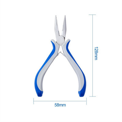 Anglies plieno papuošalų replės „pasidaryk pats“ įrankis apvalios nosies šoninės pjovimo replės Vielos pjaustytuvas Sulenktas nosies šoninis pjovimo replės papuošalų kūrimo įrankis