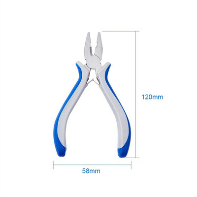 Anglies plieno papuošalų replės „pasidaryk pats“ įrankis apvalios nosies šoninės pjovimo replės Vielos pjaustytuvas Sulenktas nosies šoninis pjovimo replės papuošalų kūrimo įrankis