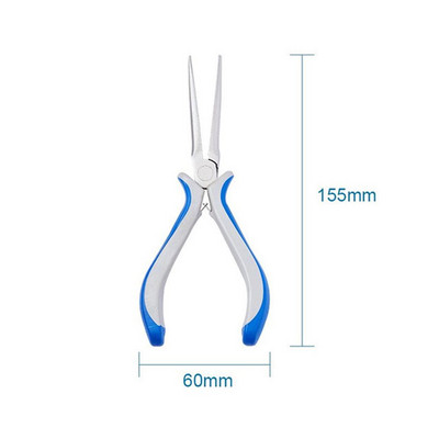 Anglies plieno papuošalų replės „pasidaryk pats“ įrankis apvalios nosies šoninės pjovimo replės Vielos pjaustytuvas Sulenktas nosies šoninis pjovimo replės papuošalų kūrimo įrankis