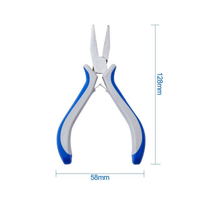 Anglies plieno papuošalų replės „pasidaryk pats“ įrankis apvalios nosies šoninės pjovimo replės Vielos pjaustytuvas Sulenktas nosies šoninis pjovimo replės papuošalų kūrimo įrankis