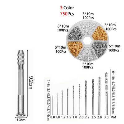 1 комплект ръчна бормашина за форми със смола Шлифовъчна пръчка UV епоксидна смола Инструменти за форми Направи си сам Оборудване за изработка на бижута Винт за бормашина за метал Игли за очи