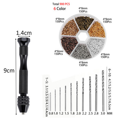 1 комплект ръчна бормашина за форми със смола Шлифовъчна пръчка UV епоксидна смола Инструменти за форми Направи си сам Оборудване за изработка на бижута Винт за бормашина за метал Игли за очи