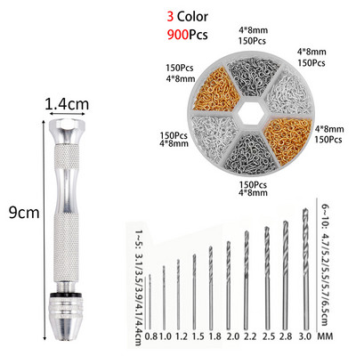 1 комплект ръчна бормашина за форми със смола Шлифовъчна пръчка UV епоксидна смола Инструменти за форми Направи си сам Оборудване за изработка на бижута Винт за бормашина за метал Игли за очи