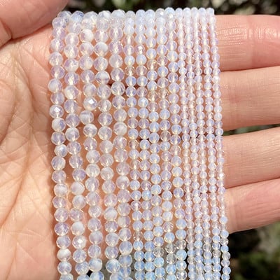 2 mm-es 3 mm-es 4 mm-es természetes kőből készült gyöngyök, csiszolt színes turmalin lapis lazuli opál kerek gyöngyök ékszerkészítéshez, 15" barkács karkötő