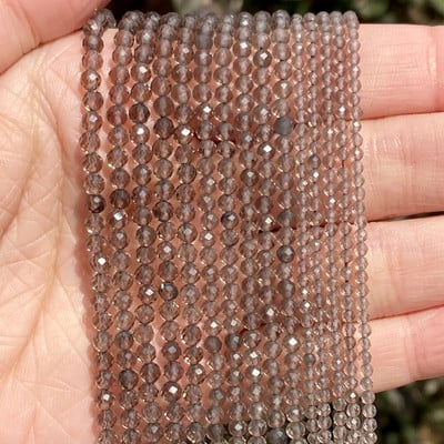 2 mm-es 3 mm-es 4 mm-es természetes kőből készült gyöngyök, csiszolt színes turmalin lapis lazuli opál kerek gyöngyök ékszerkészítéshez, 15" barkács karkötő