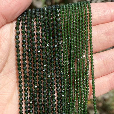 2 mm-es 3 mm-es 4 mm-es természetes kőből készült gyöngyök, csiszolt színes turmalin lapis lazuli opál kerek gyöngyök ékszerkészítéshez, 15" barkács karkötő