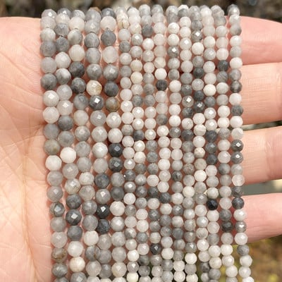2 mm-es 3 mm-es 4 mm-es természetes kőből készült gyöngyök, csiszolt színes turmalin lapis lazuli opál kerek gyöngyök ékszerkészítéshez, 15" barkács karkötő