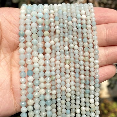 2 mm-es 3 mm-es 4 mm-es természetes kőből készült gyöngyök, csiszolt színes turmalin lapis lazuli opál kerek gyöngyök ékszerkészítéshez, 15" barkács karkötő