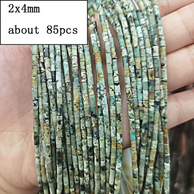 Veleprodajne perle od prirodnog kamena afričke tirkizne fasetirane okrugle četvrtaste ovalne mat plosnate rondelle za izradu nakita DIY narukvica