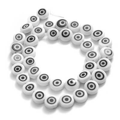 6/8/10mm margele rotunde, rotunde, de sticlă smălțuită multicoloră, pentru realizarea de bijuterii, bricolaj, accesorii pentru colier, brățări