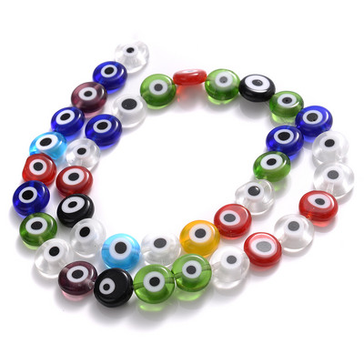 6/8/10mm margele rotunde, rotunde, de sticlă smălțuită multicoloră, pentru realizarea de bijuterii, bricolaj, accesorii pentru colier, brățări