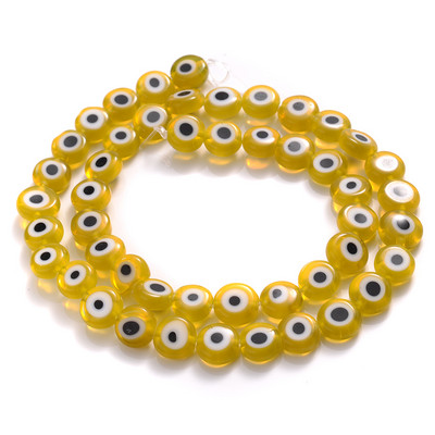 6/8/10mm margele rotunde, rotunde, de sticlă smălțuită multicoloră, pentru realizarea de bijuterii, bricolaj, accesorii pentru colier, brățări