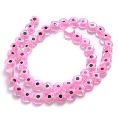 6/8/10mm margele rotunde, rotunde, de sticlă smălțuită multicoloră, pentru realizarea de bijuterii, bricolaj, accesorii pentru colier, brățări