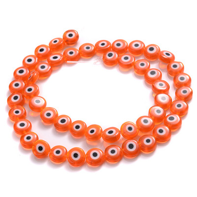 6/8/10mm margele rotunde, rotunde, de sticlă smălțuită multicoloră, pentru realizarea de bijuterii, bricolaj, accesorii pentru colier, brățări