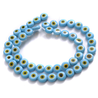 6/8/10mm margele rotunde, rotunde, de sticlă smălțuită multicoloră, pentru realizarea de bijuterii, bricolaj, accesorii pentru colier, brățări